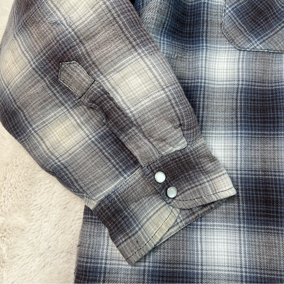 Dickies Quilted Shirt Jacket Shacket Plaid Pearl Snap Mens Size XL - Picture 5 of 16